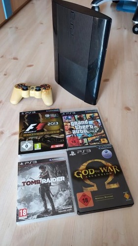 Ps3 super slim 500gb - , +spiele