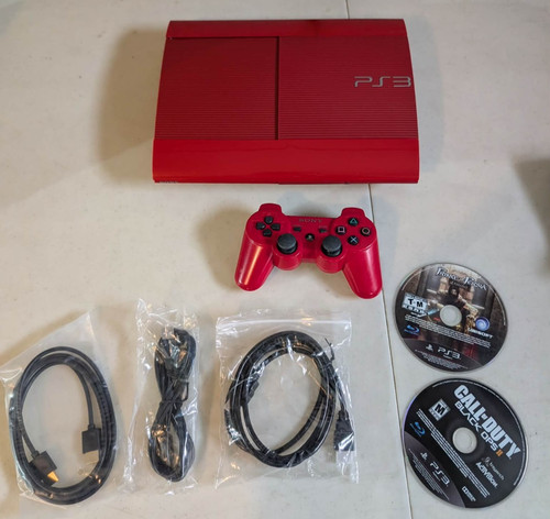 Sony ps3 super slim red - sony,